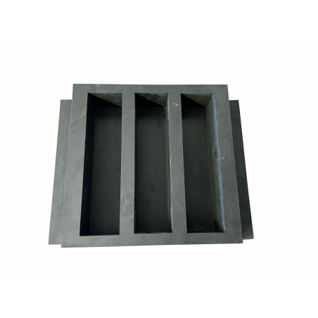 Moule caoutchouc 3 empreintes 40 x 40 x 160mm