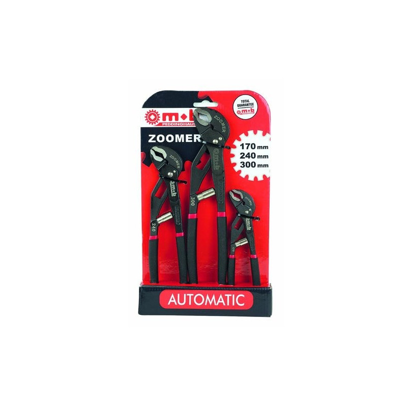 Lot de 3 pinces multiprises ZOOMER