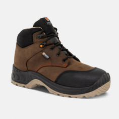 Chaussure Mi-Haute sécurité NOUMEA S3 SRC Couleur Cognac 2