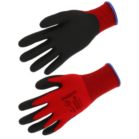 Gant PVC C.F.T support polyamide sans couture Jauge 15
