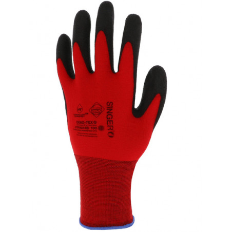 Gant PVC C.F.T support polyamide sans couture Jauge 15