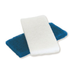 Lot de 2 tampons abrasifs 1 bleu et 1 blanc MONDELIN 152610