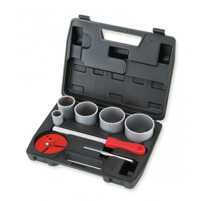 Coffret 5 trépans carbure de tungstène et...