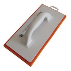 Frottoir plastique monobloc spongieux orange fin 29x14...