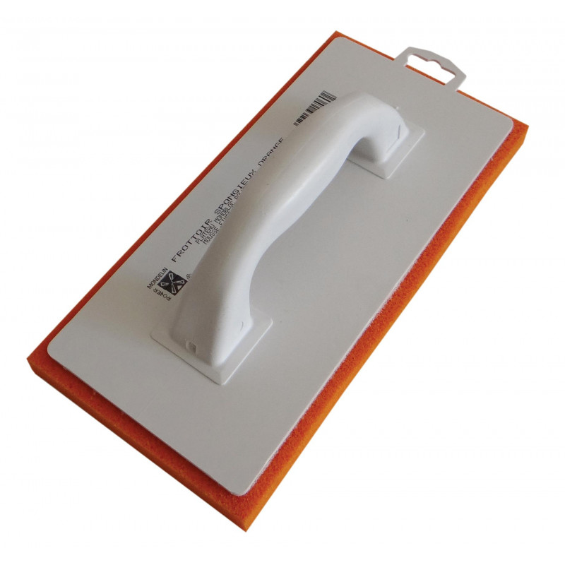 Frottoir plastique monobloc spongieux orange...