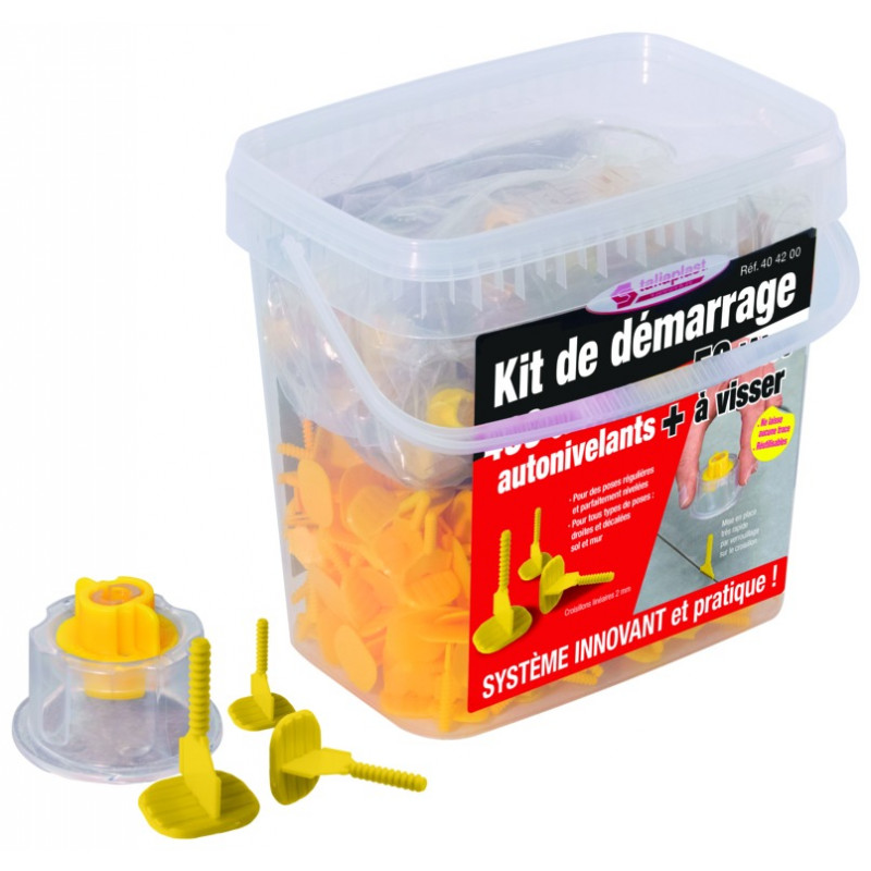 Kit de démarrage croisillons auto-nivelants +...