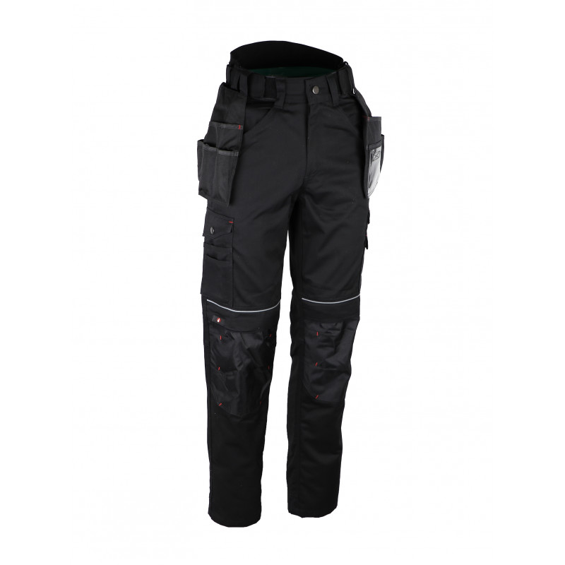 Pantalon de travail Noir Coton/polyester...