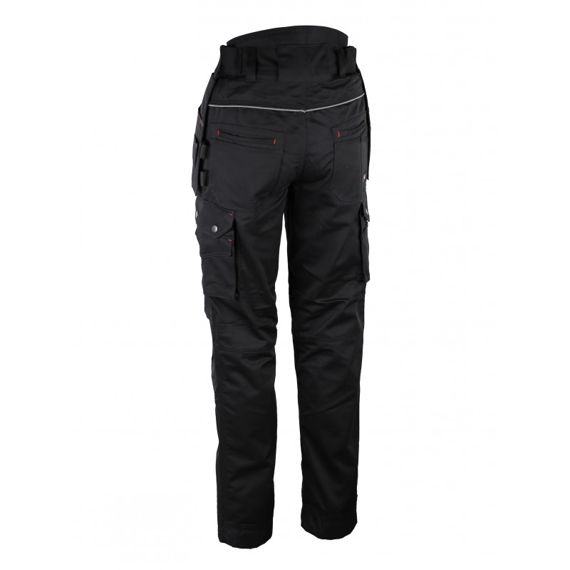 Pantalon de travail Noir Coton/polyester...