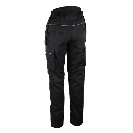 Pantalon de travail Noir Coton/polyester (65/35). 300 g/m2
