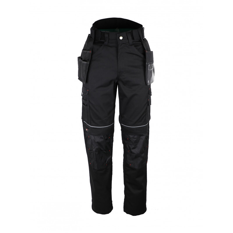 Pantalon de travail Noir Coton/polyester...