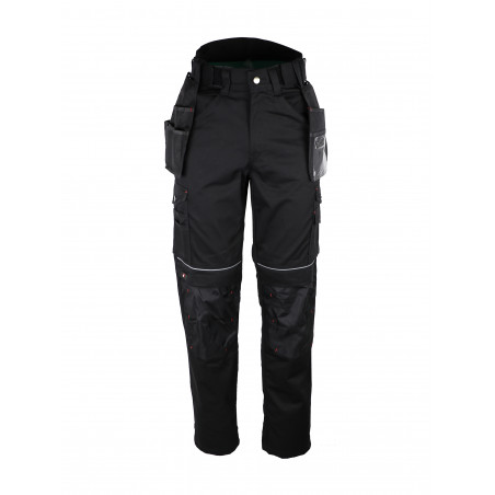 Pantalon de travail Noir Coton/polyester (65/35). 300 g/m2
