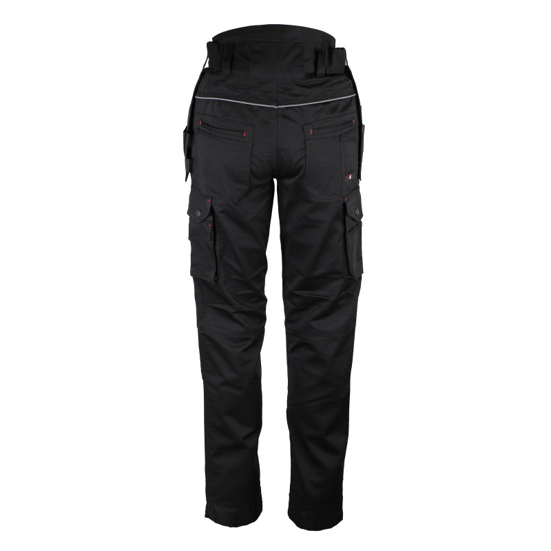 Pantalon de travail Noir Coton/polyester...