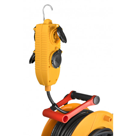 Enrouleur STANDARD BT PRO H07RN-F 3G2,5 - 40m Powerbloc 4 prises BRENNENSTUHL