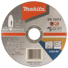 Disque à tronçonner Métal/Inox diam 125 - 1,6mm épaisseur...