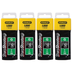 Agrafe 12 mm Type G   1-TRA708T - LOT DE 4 BOITES DE 1000...