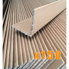 Cornières carton 75x75x5 x1700 mm - 150 unités (255 ml)