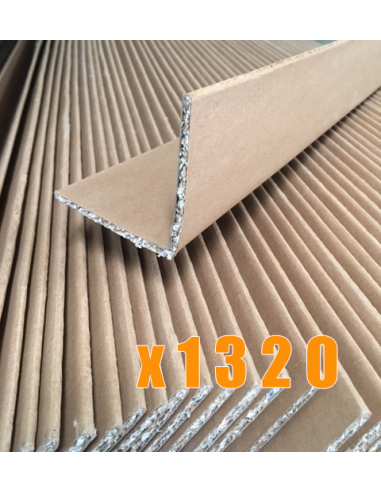Cornières carton 75x75x5 x1700 mm - palette de...