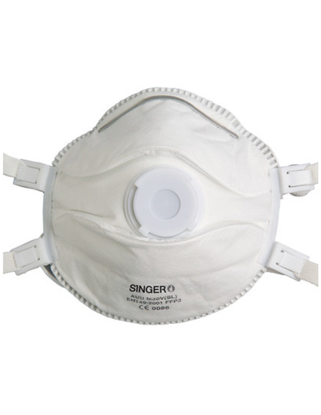 Masque FFP3 avec valve - Boîte de 5