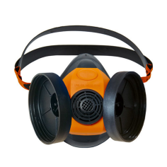 Demi masque respiratoire DM756C en caoutchouc pour 2...