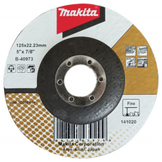 Disque à lamelles 125mm grain fin (80/120) pour métaux