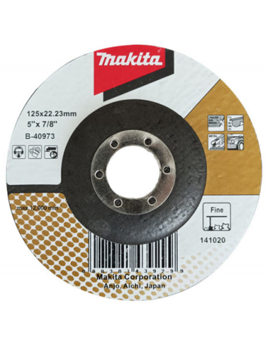 Disque à lamelles 125mm grain fin (80/120) pour...