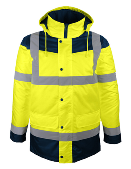 Parka Haute visibilité PALERME doublure et rembourrage polyester