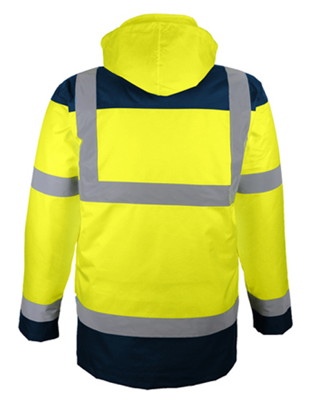 Parka Haute visibilité PALERME doublure et rembourrage polyester