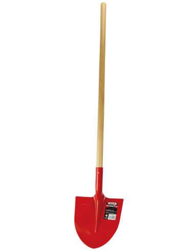 Pelle ronde de terrassier 27 cm emmanchée bois...