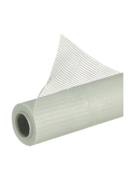 Trame de verre pour chapes liquides ou renfort d'enduit maille 10x10mm 0.33x50m