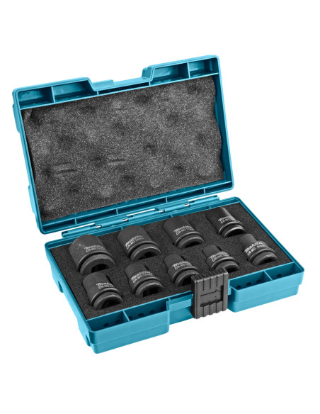 Coffret 9 douilles 1/2 pour boulonneuse à chocs MAKITA B-66232