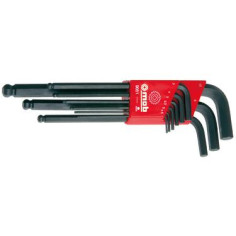 Clé mâles CRV - Tête Sphérique - 1,5 à 10 mm - lot de 9