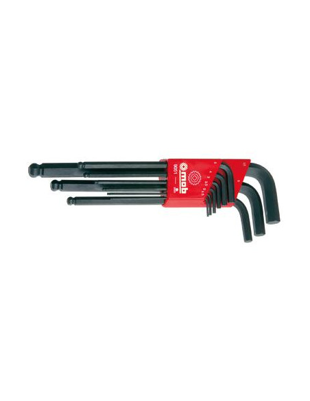 Clé mâles CRV - Tête Sphérique - 1,5 à 10 mm - lot de 9