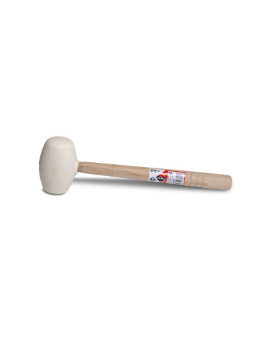 Maillet caoutchouc Blanc pointe ronde - RUBI