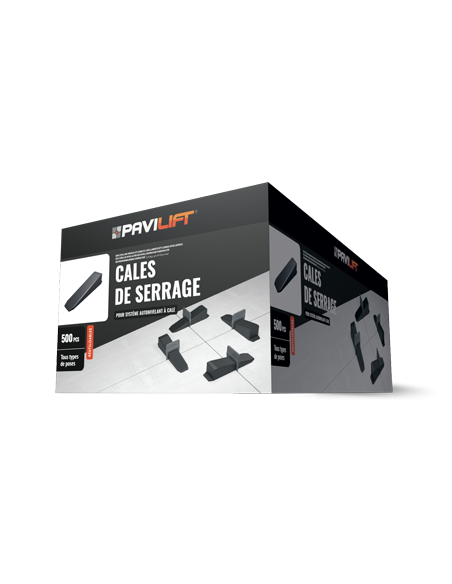 Cale de serrage pour système autonivelant - Carton de 500