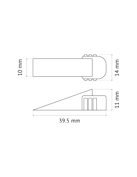 Cale d'ajustement de carreleur biseauté 1 à 6 mm Sachet de 150 - PAVILIFT