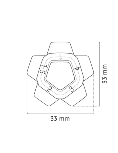 Croisillon multiformat 1 à 4 mm - Sachet de 30...
