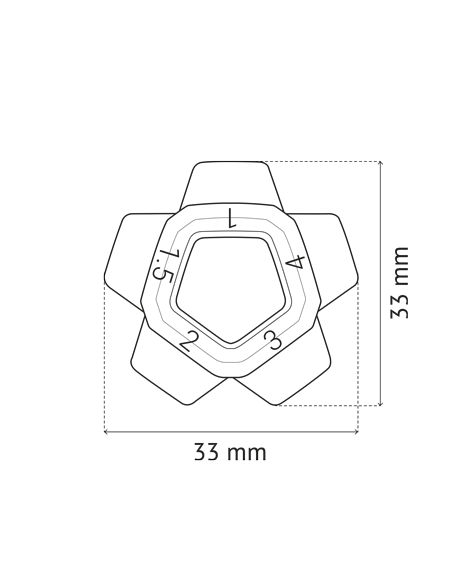 Croisillon multiformat 1 à 4 mm - Sachet de 30 - PAVILIFT