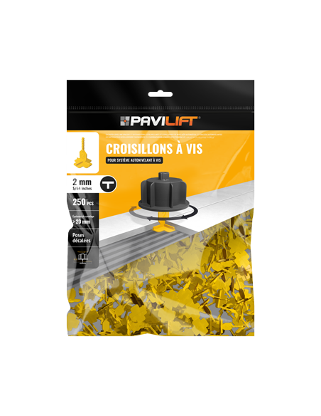 Croisillon autonivelant à vis PAVILIFT en T