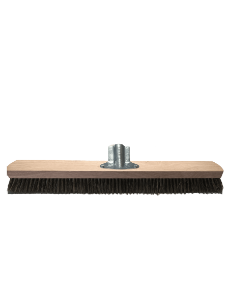 Balai soie en 60 cm semelle bois douille métal
