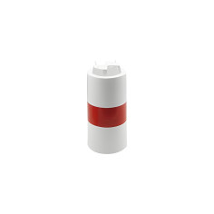 Fardier cylindrique en plastique avec bande fluorescente...