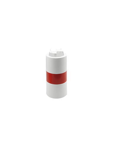 Fardier cylindrique en plastique avec bande...