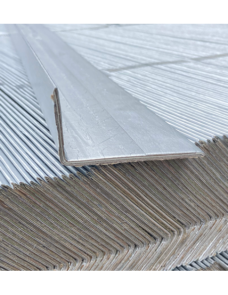 Cornières carton ALU 40x80x3 x1800 mm - Palette de 500 unités (900 ml)