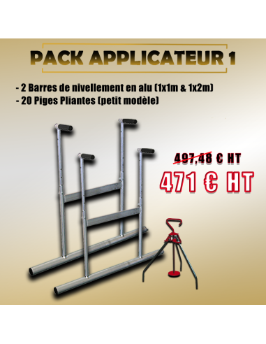 Pack Applicateur 1 -  Barre à niveler (1x1m/2m)...