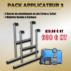 Pack Applicateur 3 -  Barre à niveler (1x1m/1x2m) + 1...