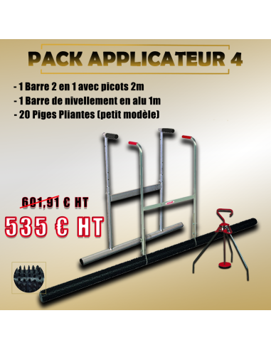 Pack Applicateur 4 - Barre à niveler (2m 2EN1 /...