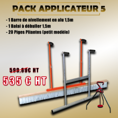Pack Applicateur 5 -Barre à niveler 1,5m/ Balai débuller...