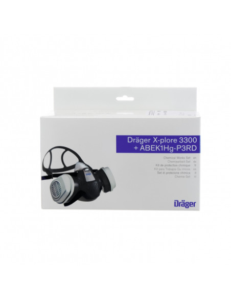 Kit X-Plore 3300 Chimie + 2 Filtres A1B1E1K1HG-P3 - R57794 Dräger