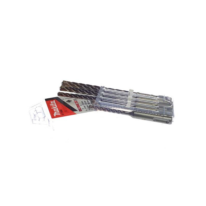 Coffret de 5 forets SDS-Plus 4 taillants TCT...