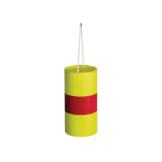 Fardier cylindrique taliafluo jaune bande retro rouge -...