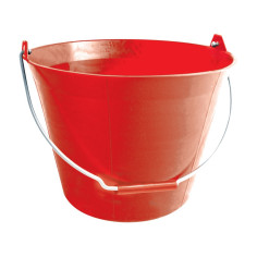 Seau plastique Rouge 11 Litres Anse 5,3mm - TALIAPLAST...